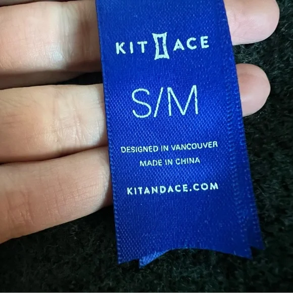 Kit and Ace Merino Wool Classic Green Cardigan Sweater - Picture 9 of 10